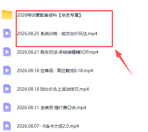 （20092期）拼多多实战特训营(更新26年0827)：不管是新手入门或老商家冲量，都有实操方法，跟着学，少走弯路
