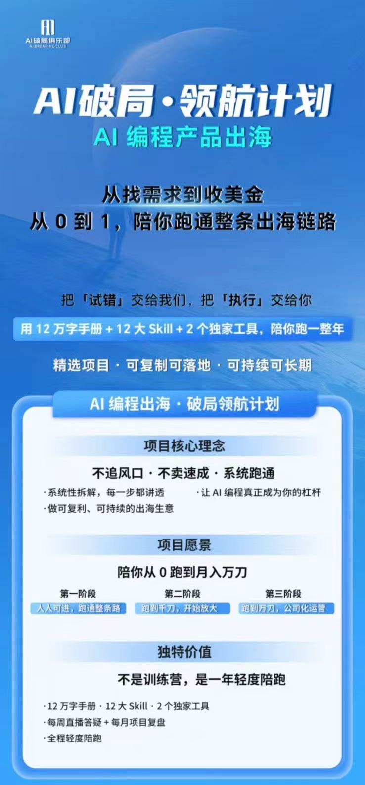 (20099期)AI编程产品出海领航计划-更新:12万字手册+12大Skill+2个独家工具,从找需求到上线收美金跑通全链路 (20099期)AI编程产品出海领航计划-更新:12万字手册+12大Skill+2个独家工具,从找需求到上线收美金跑通全链路