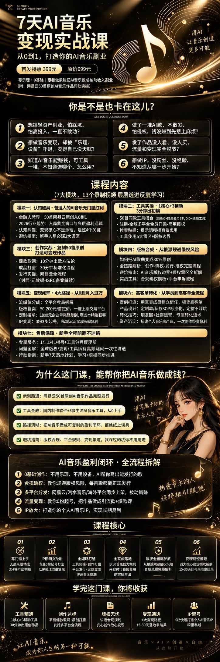 (20442期)AI音乐创作变现营:零乐理掌握工具、歌词、人声、版权、发行及0粉起号变现,50—200元/首+月收益10000+ (20442期)AI音乐创作变现营:零乐理掌握工具、歌词、人声、版权、发行及0粉起号变现,50—200元/首+月收益10000+