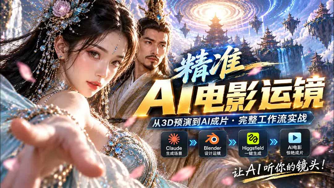 (20503期)AI录像到底能精准运镜了!Claude + Blender + Higgsfield 无偿插件实测 (20503期)AI录像到底能精准运镜了!Claude + Blender + Higgsfield 无偿插件实测