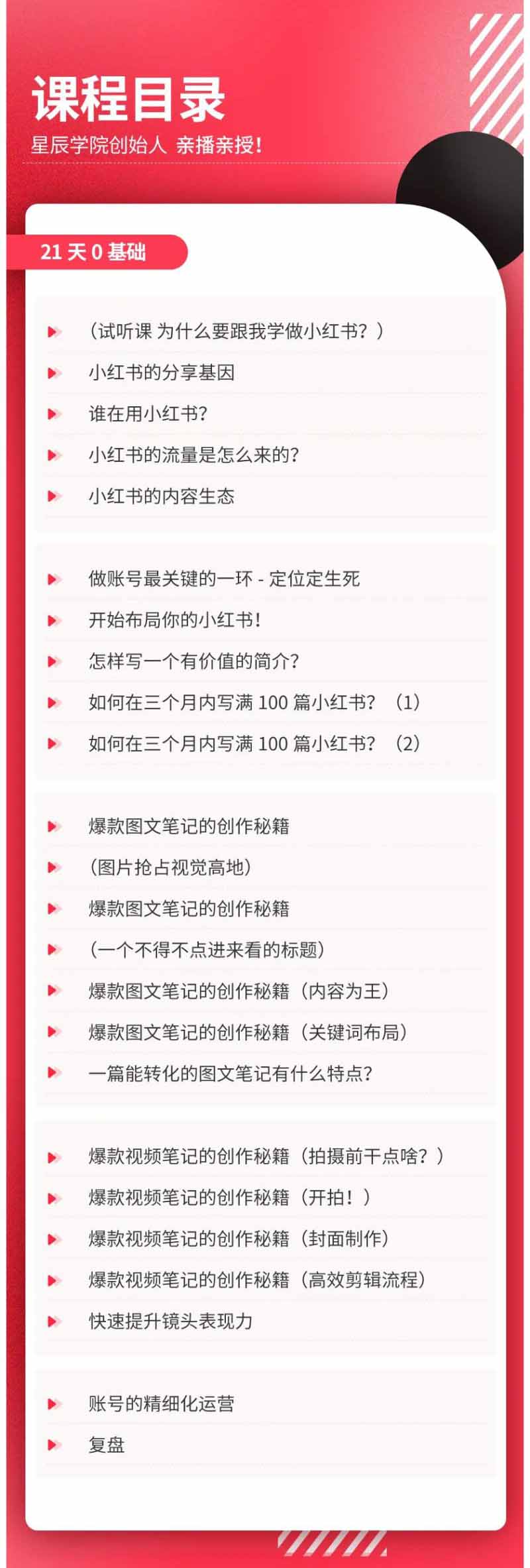 (20341期)小红书21天图文视频爆款创作课:掌握选题、图片、标题、内容、关键词与脚本剪辑,建立持续创作体系 (20341期)小红书21天图文视频爆款创作课:掌握选题、图片、标题、内容、关键词与脚本剪辑,建立持续创作体系
