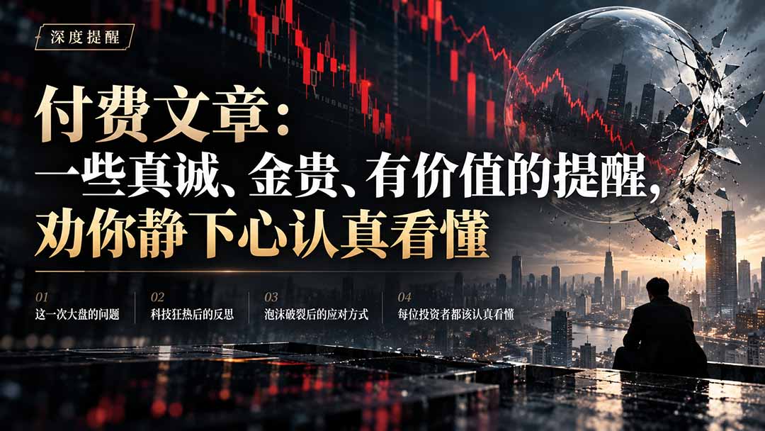 付费文章：一些真诚、金贵、有价值的提醒，劝你静下心认真看懂